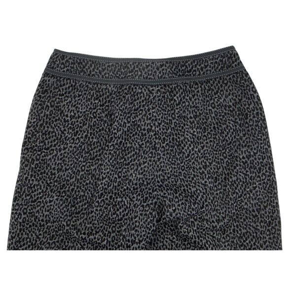 Carlisle Womens Pants Size 4 Animal Print Straight Leg Flocked Wool Blend UNIQUE - Picture 8 of 11